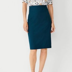 Ann Taylor High Waist Seamed Pencil Skirt